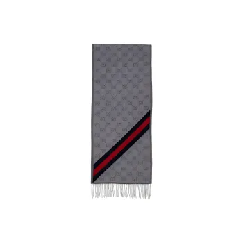 GUCCI Wool Logo Scarf