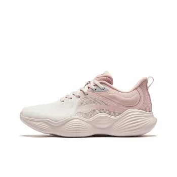 Erke Cushioning Wear Resistant Low Top Casual Running Shoes Women's Pink White