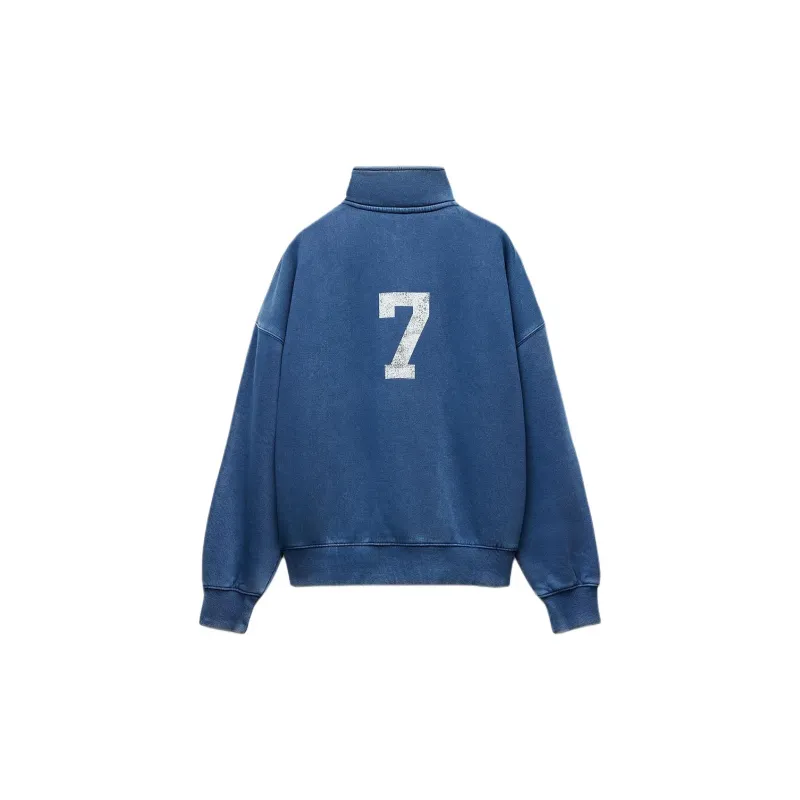 ZARA Sweatshirts Women's Blue-1