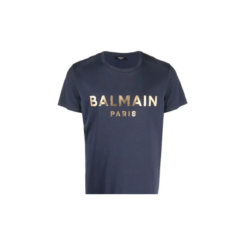 BALMAIN T-Shirts Men Blue-4