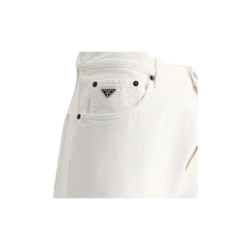 PRADA Jeans Men Ivory White-4