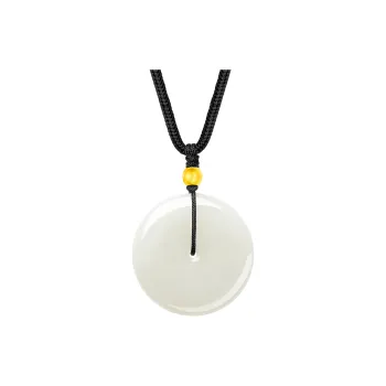 First Fortune Hetian Jade Pendants Pale Greenish White Jade Unisex