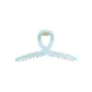 Aqua Blue Transparent Claw Clip