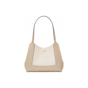 Kate Spade Litchi Grain Leather Handbag Shoulder Bag Women's Light Sand Multicolor