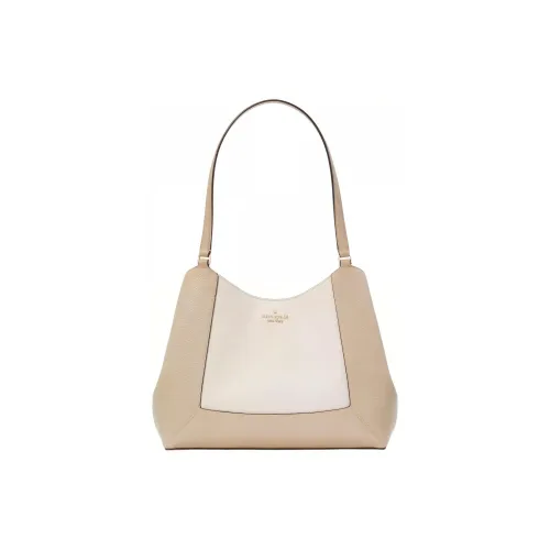 Kate Spade Litchi Grain Leather Handbag Shoulder Bag Women's Light Sand Multicolor