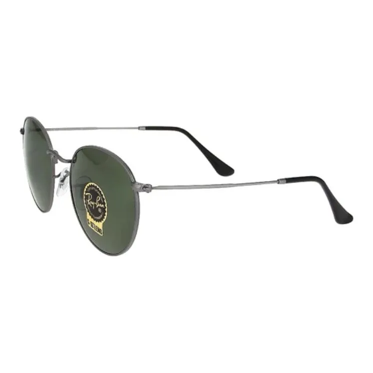 RayBan Metal Round Sunglasses Unisex Silver-0