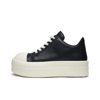 ΛOLUNKΛ Anti Slip Wear Resistant Low Top Skateboard Shoes Unisex Black