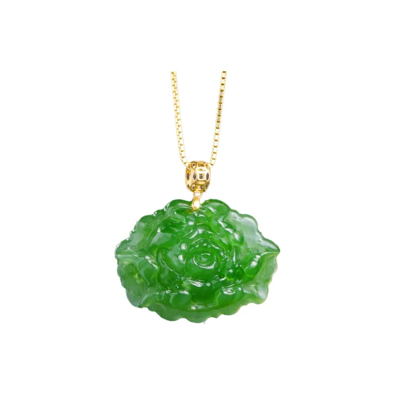 FANHAOGANG JADE Hetian Jade Necklaces Jasper Women's-0