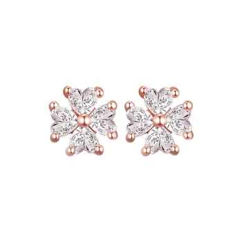 Heart To Heart 18K Gold Stud Earrings Women's