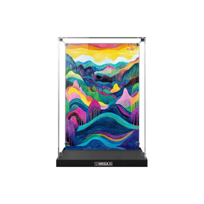 KGBOX Compatibility Pop Mart ROYAL Molly Huang Yuxing Bubble 400% Acrylic Storage Display Case Model Accessories-7