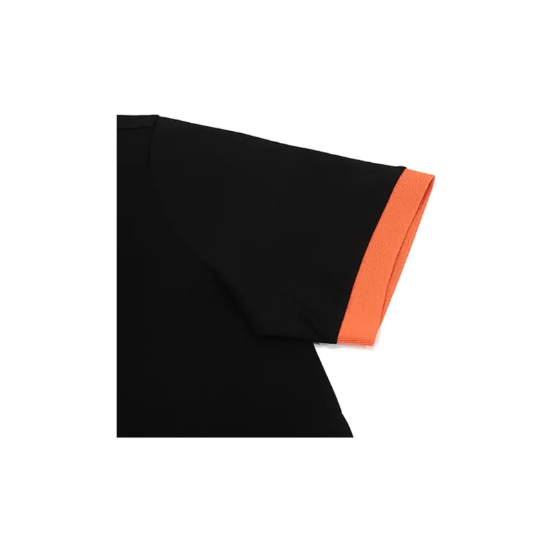 PRADA Polo Shirts Men Black Orange-5
