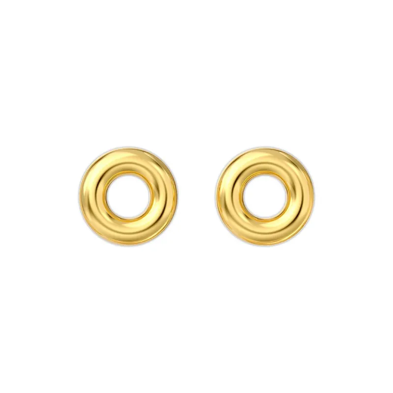 Mistova JEWELRY Gold Plated Copper Quality Hoop Earrings Women's-1
