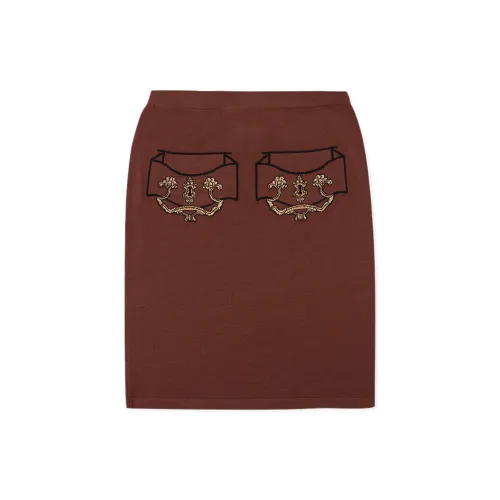MOSCHINO Casual Short Skirts Women's Brown