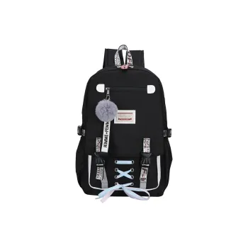 ALOENEY Polyester Cotton Blend Backpack Regular Unisex Multicolor