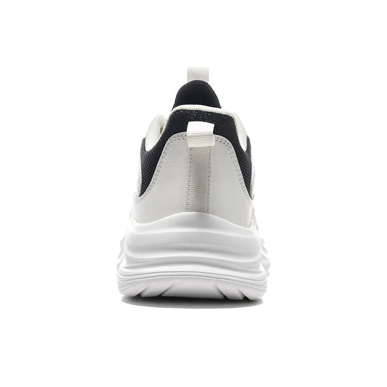 Warrior Rebound Abrasion Resistant Lightweight Breathable Low Top Casual Running Shoes Men's White Black-3