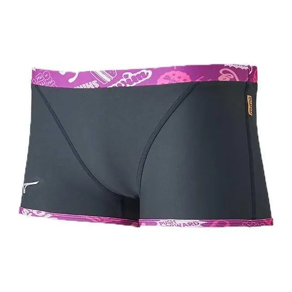 Mizuno EXER SUITS Swimming Shorts Men's Black Pink-1
