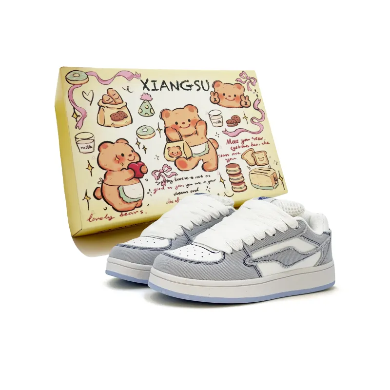 XIANGSU Fashion Trend Comfortable Commute Versatile Low-Top Skateboard Shoes Women's-65