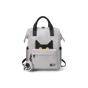 NOXXON Nylon Fabric Backpack Backpack Backpack Laptop Bag Regular Women's Warehouse Gray