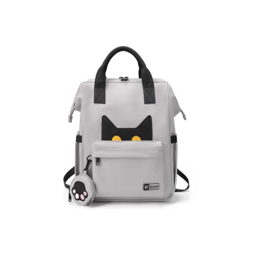 NOXXON Nylon Fabric Backpack Backpack Backpack Laptop Bag Regular Women's Warehouse Gray