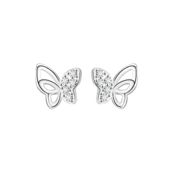 MIDNIGHT MOMENT S999 Silver Stud Earrings Women's