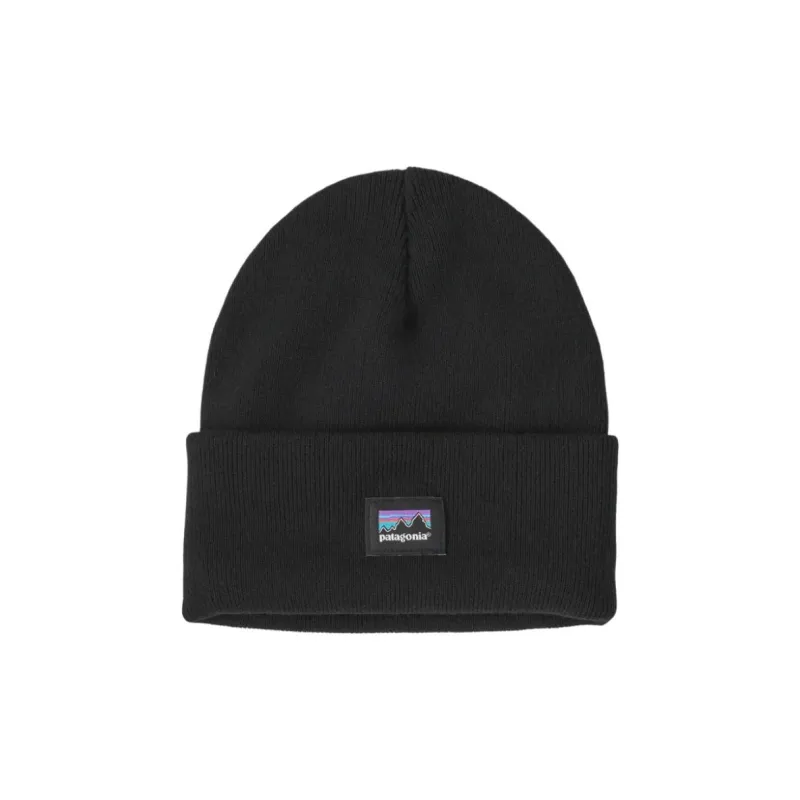 Patagonia Recycled Polyester Beanies Unisex Black-0