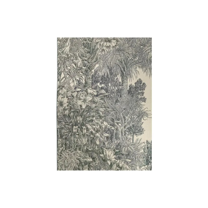 HERMES Cashmere Mulberry Silk Silk Blend Shawls Women's Gray-2