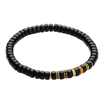 CHOW TAI SENG Agate Beaded Bracelet New Year's Surprise Gift Unisex