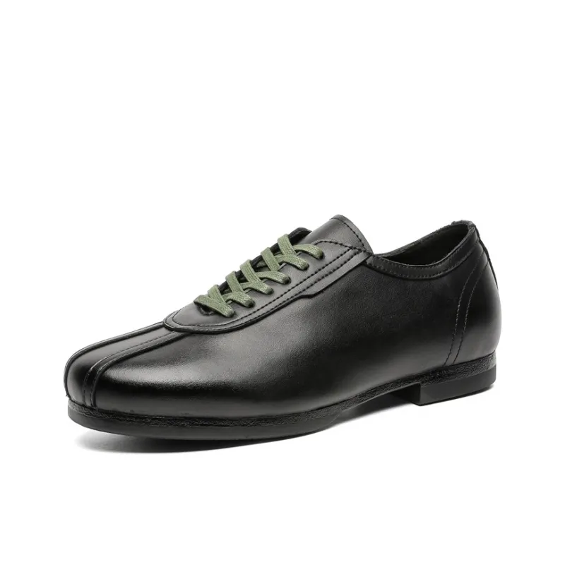 KUNGFUDEER Non slip Lightweight Low Top Casual Shoes Unisex Black-1