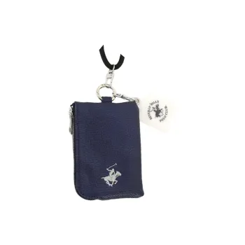 BEVERLY HILLS POLO CLUB PU Coin Purse, One Shoulder Crossbody, Cell Phone Pouch Unisex Marine Blue