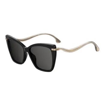 Jimmy Choo Plastic Cat Eye Sunglasses Women's Black