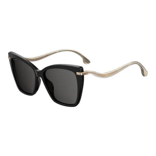 Jimmy Choo Plastic Cat Eye Sunglasses Women's Black