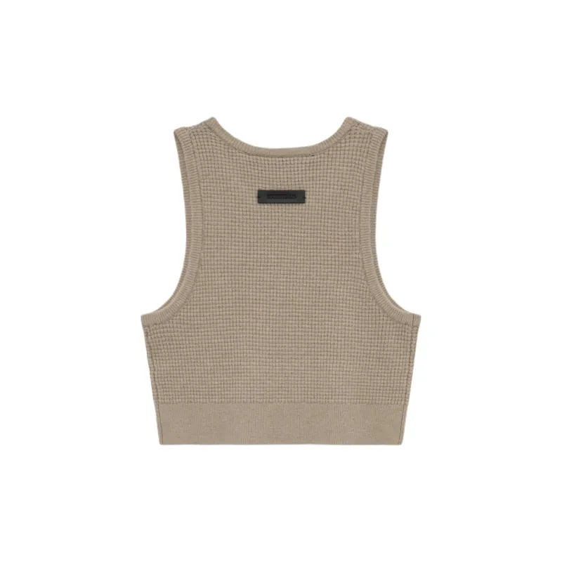 Fear Of God Essentials Women's Waffle Sport Tank Desert Sand-1
