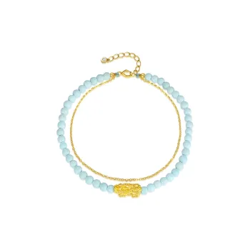 QIAOWUQIAONV Turquoise Bracelets Women's