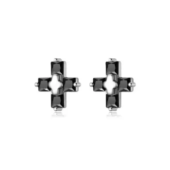 Shang Yinfu Alloy Zircon With 925 Sterling Silver Needle Stud Earrings Women's