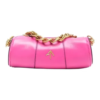 Manu Atelier Calfskin Shoulder Bag Women's Fuchsia