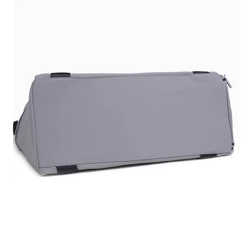 GELANDAI Fabric Large Capacity Portable Travel Bag 20 30L Unisex Black/Ecru/Gray-16