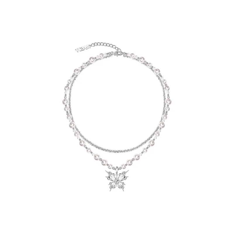 Masw Copper Alloy Faux Pearl Necklaces Women's-1