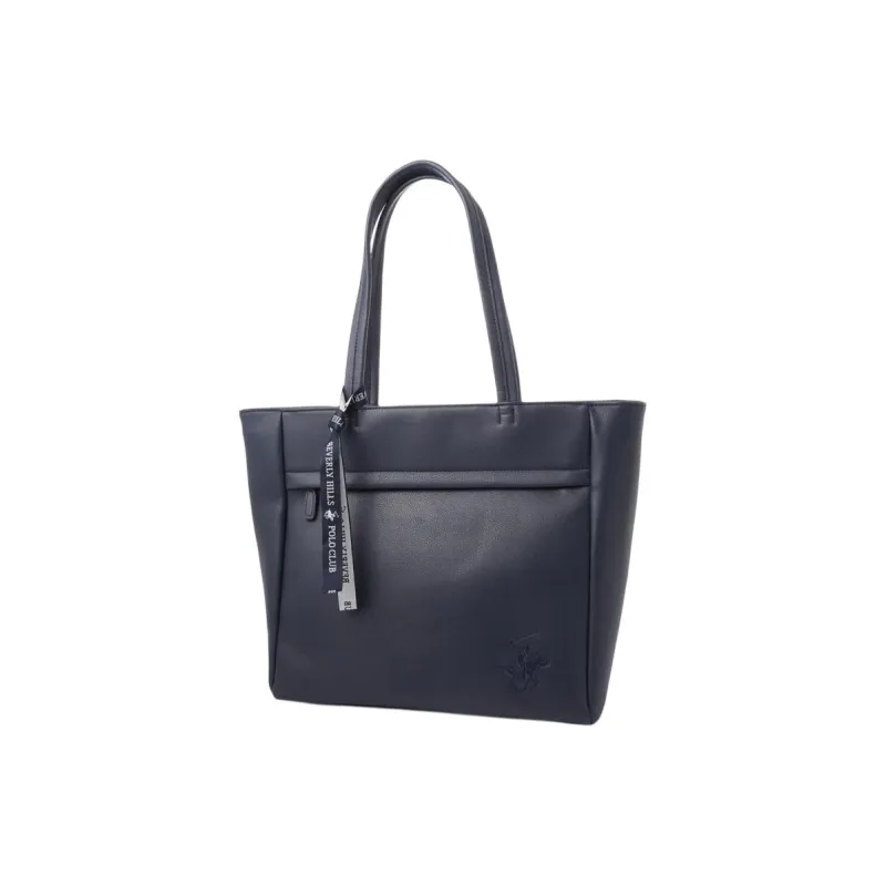 BEVERLY HILLS POLO CLUB PU Handbag Shoulder Bag Men's Marine Blue-1