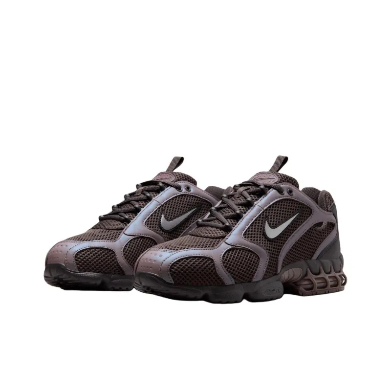 Nike Air Zoom Spiridon Cage 2 Anti Slip Wear Resistant Low Top Casual Shoes Unisex Dark Brown-2