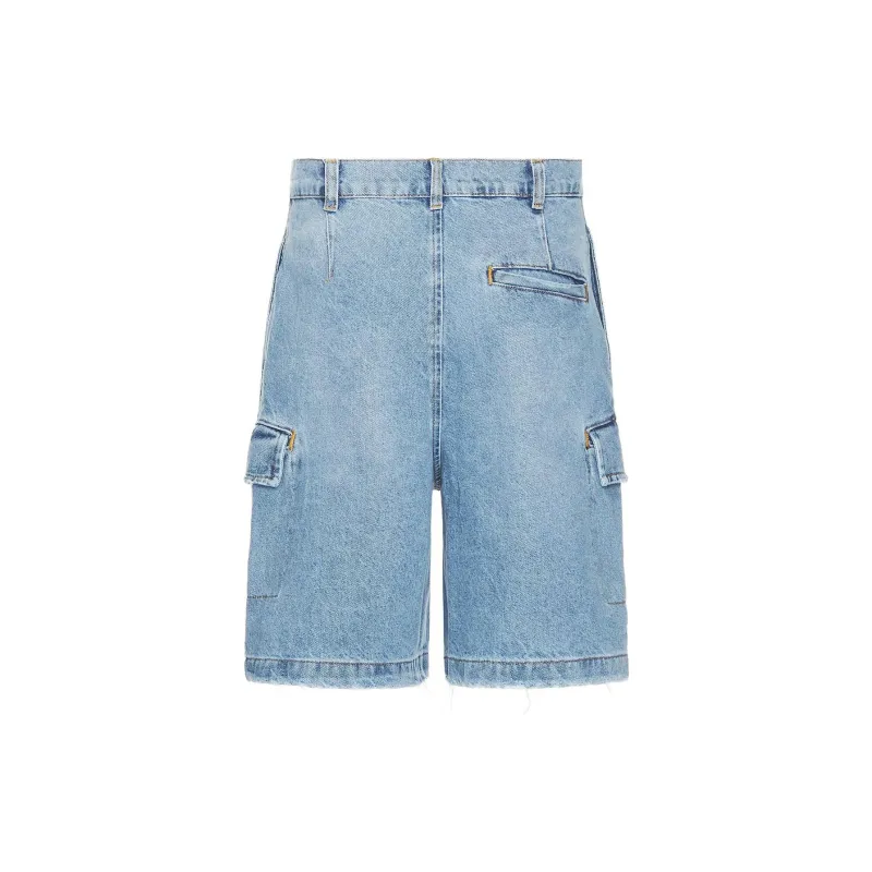 Flaneur Homme Denim Shorts Men's Light Blue-1