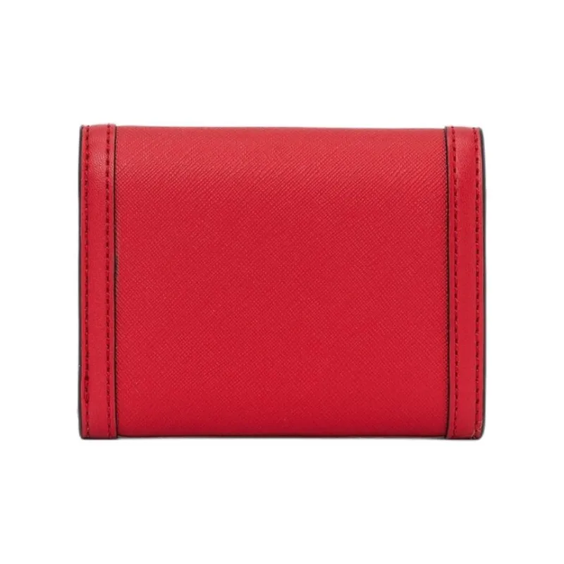 MICHAEL KORS Coated Canvas Wallet Medium Size Women's Bright Red-1