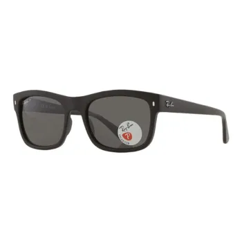 RayBan Plastic Square Sunglasses Unisex Black