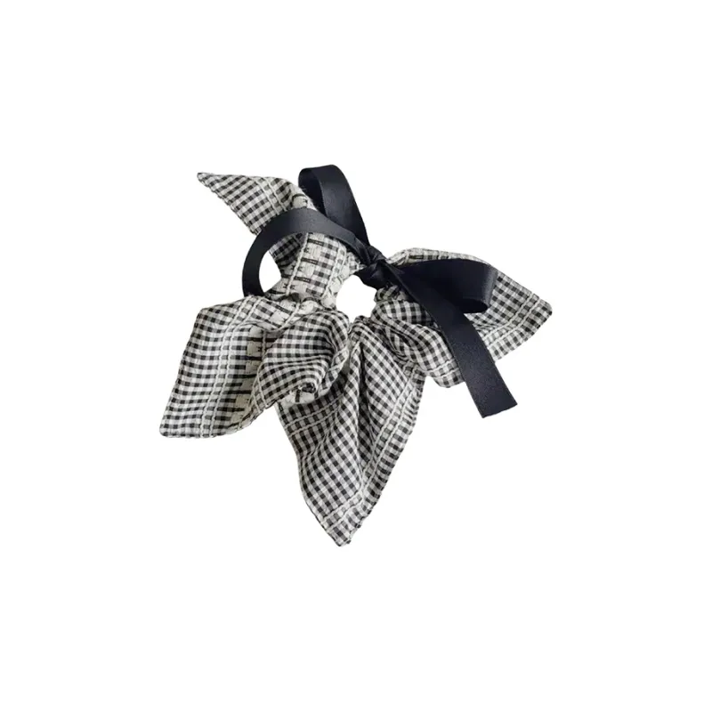 VERENA REINE Fabric Hair Tie Women's Black White-0