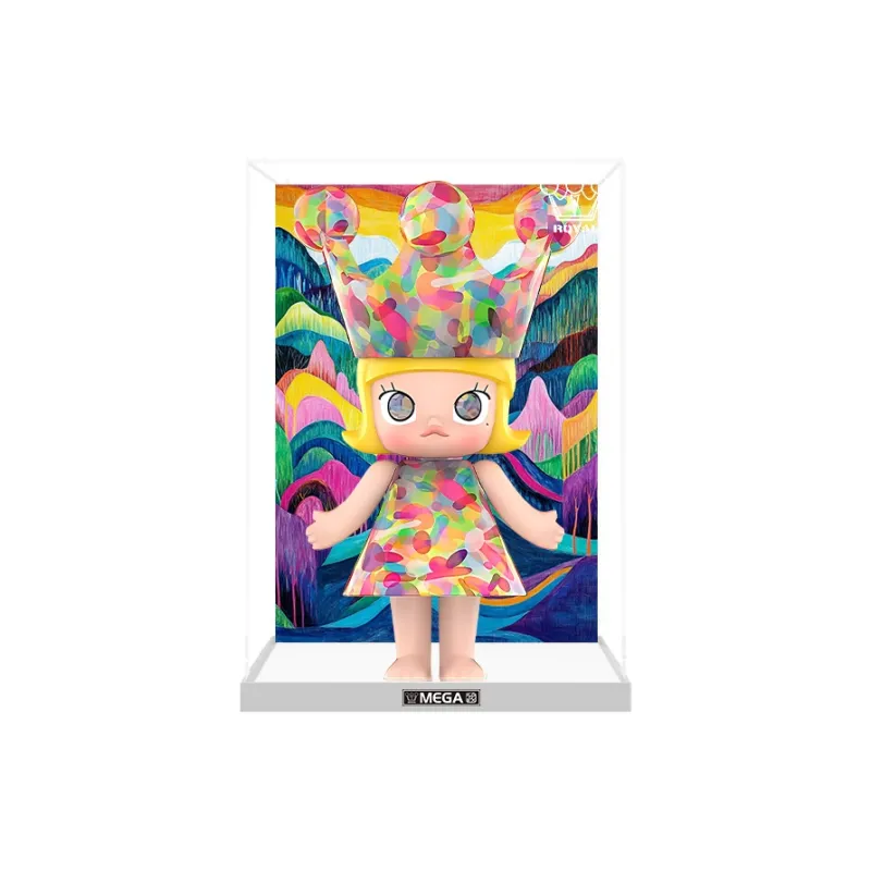 KGBOX Compatibility Pop Mart ROYAL Molly Huang Yuxing Bubble 400% Acrylic Storage Display Case Model Accessories-8