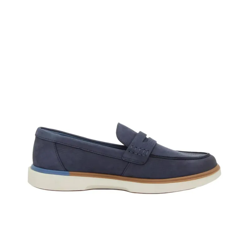 Hush Puppies Leo Penny Loafers Men's Blue-1