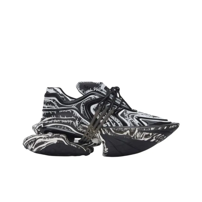 BALMAIN Unicorn Unicorn Low-Top Casual Shoes Men's Black-1