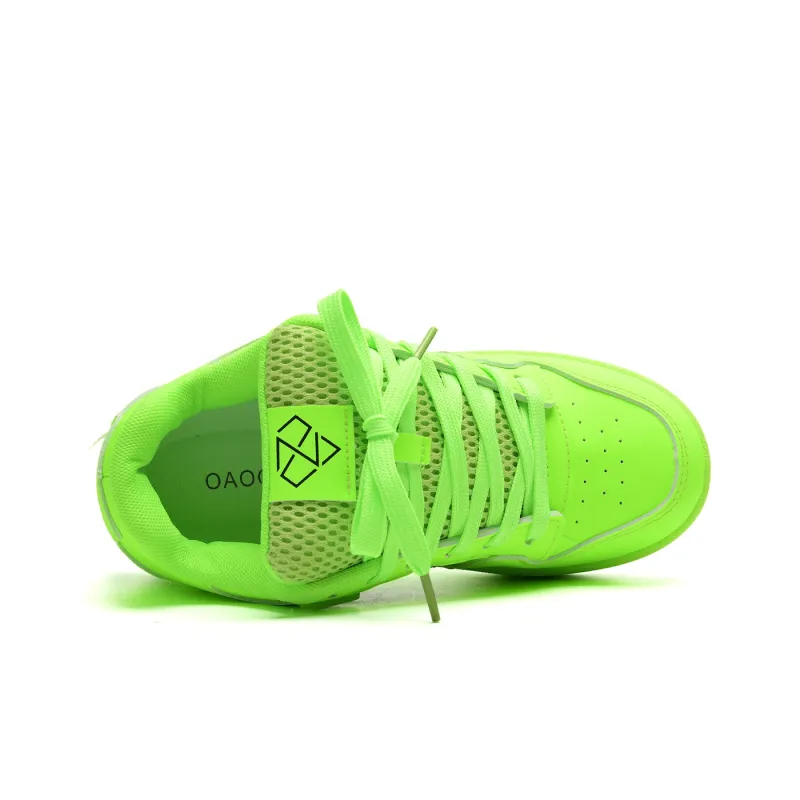 OAOQ Wear resistant And Lightweight Low Top Skateboard Shoes Unisex-10