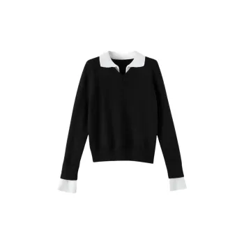 Late White Knitwear Women's Black