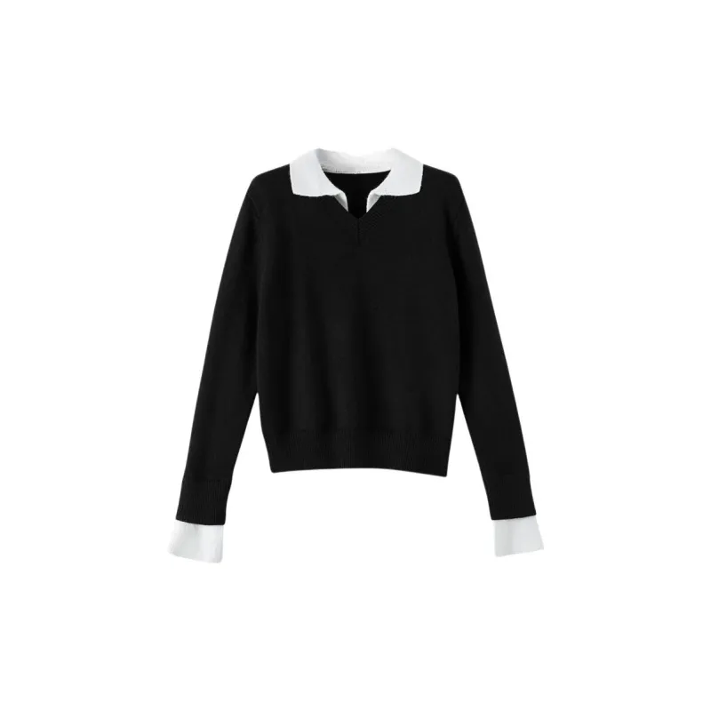 Late White Knitwear Women's Black-0