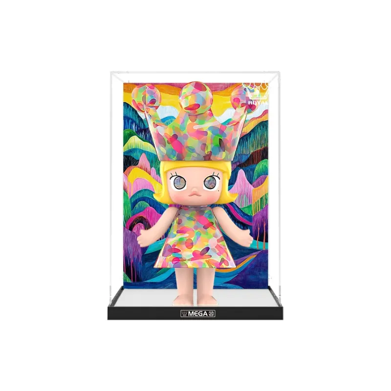 KGBOX Compatibility Pop Mart ROYAL Molly Huang Yuxing Bubble 400% Acrylic Storage Display Case Model Accessories-10
